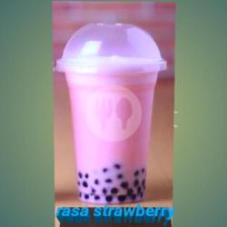 Minuman Bubble Drink Rasa Strawberry