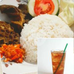 Nasi Babat Goreng Plus Minum