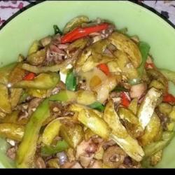 Tumis Asin Cumi Toping Jengkol