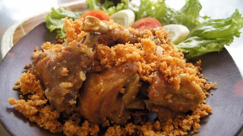 Ayam Dan Bebek Goreng Kremes Mas Anto, Papahan