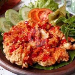 ( Tanpa Nasi ) Ayam Geprek Merah