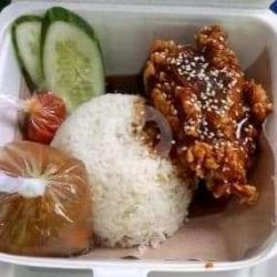 Nasi Jumbo,ayam Geprek Teriyaki