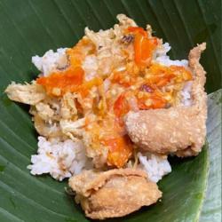 Nasi Bejeg Ayam Suir Sambal Bawang