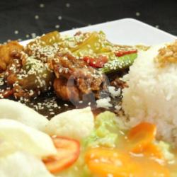 Nasi Ikan Dori Teriyaki