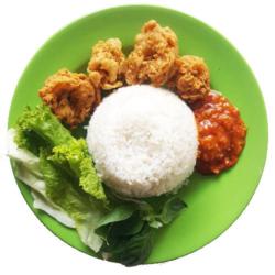 Cumi Krispi   Nasi Lalap Sambal