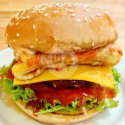 Beff Burger Telur Cheese