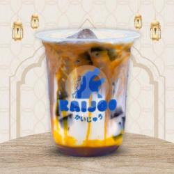 Caramel Latte With Grass Jelly
