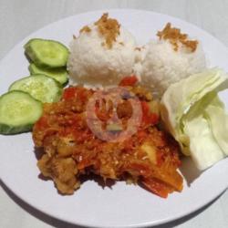 Ayam Geprek   Nasi Free Teh Es