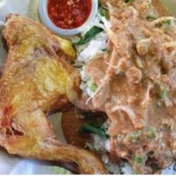 Nasi Pecel Sayur Ayam Goreng