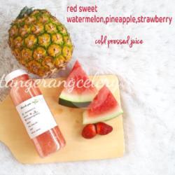 Jus Semangka, Nanas N Strawberry / Cold Pressed Juice Watermelon Mix