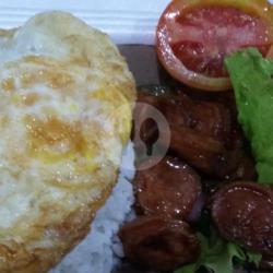 Nasi Sosis Bakso Blackpepper