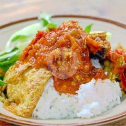 Nasi Penyetan Telor