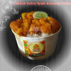 Ayam Goreng Katsu Ayam Kemangi Pedas Rice Bowl