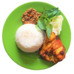 Ayam Goreng   Nasi Lalap Sambal