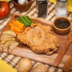 Steak Ayam Crispy Blackpepper