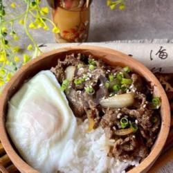 Beef Slice Teriyaki Riceggs