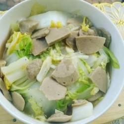 Sayur Sawi Putih Bakso