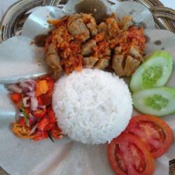 Nasi Bakso Penyet Plus Sambel Matah