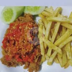 Ayam Geprek Kentang Goreng