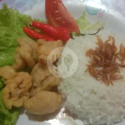 Chicken Carage Geprek Of Rice Set