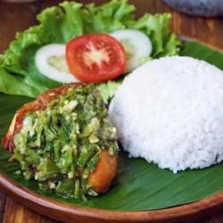 Nasi Ayam Penyet Cabe Ijo