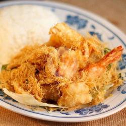 Butter Egg Udang   Nasi