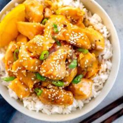 Orange Chicken Rice Bowl