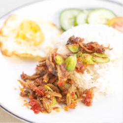 Nasi Teri Pete Sambal Balado