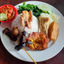 Nasi Tempong Sate  Ati Ampla