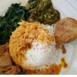 Nasi Padang Perkedel Besar