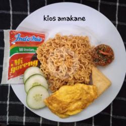 Indomie Goreng Amakane (toping Telur, Sosis, Ampela, Bakso, Ayam, Tahu)