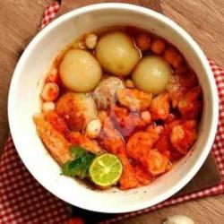 Kuah Tomyam Baso Aci,,tahu Cuangki,,lidah,,tulang Taleng