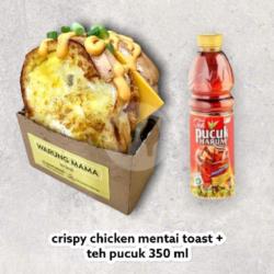 Crispy Chicken Mentai Toast   1 Teh Pucuk 350 Ml