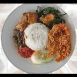 Nasi Padang Udang Goreng   Sayur