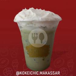 Matcha Cheese Drink   Boba