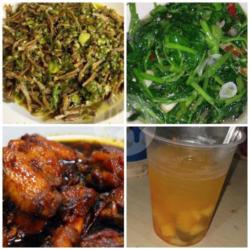 Nasi   Ayam Kecap   Tumis Sayur   Sambal Teri   Extra Joss Ice