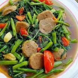 Cah Kangkung Bakso