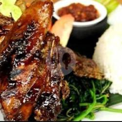 Bebek Bakar Rica   Nasi