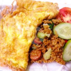 Nasi Goreng Sosis Telur Dadar