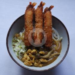 Chicken Curry Udon   Ebi Furai