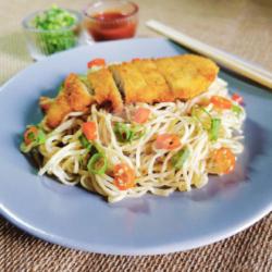 Mie Comma Pedas (mie Katsu)