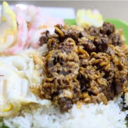 Nasi Gila   Daging Kambing