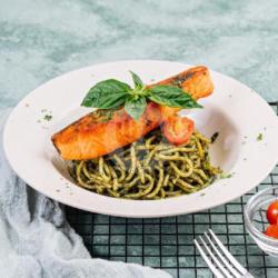 Salmon Pesto Pasta