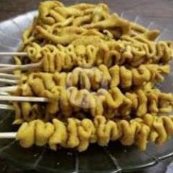 Sate Usus Ayam Bumbu Kuning