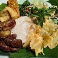 Nasi Pecel Ati Ampela Goreng