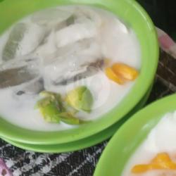 Es Bubur Ketan Ireng Nangka Campur Apokat