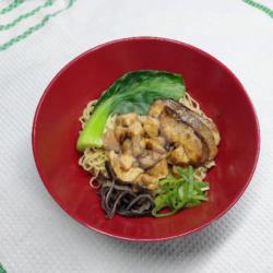 Chicken Mushroom Dry Ramen (mie Ayam Jamur) Halal