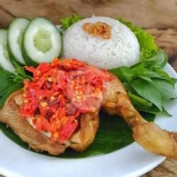 Mantap Nasi Ayam Paha/dada Sambel Bawang Pedas Cetar Free Tempe Tahu