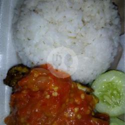 Ayam Geprek Sambal Matah   Nasi