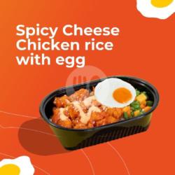 Spicy Cheese Chicken Rice   Egg